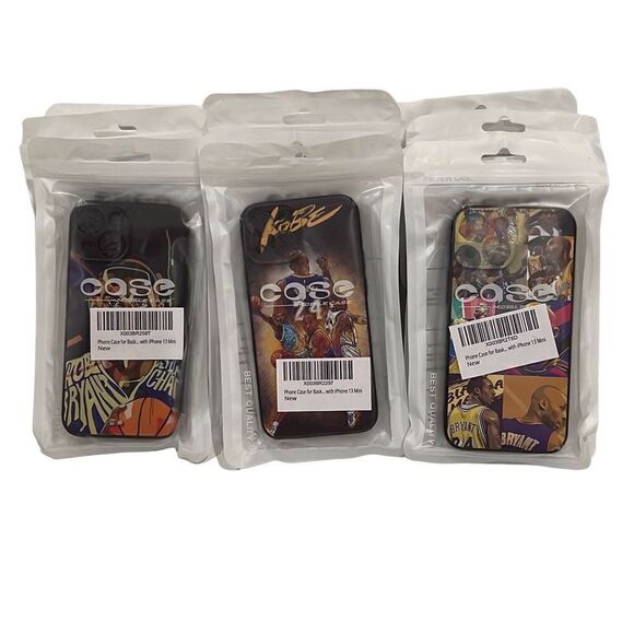 Lot of 11 IPhone 13 mini silicone Kobe Bryant cases New - Picture 1 of 4